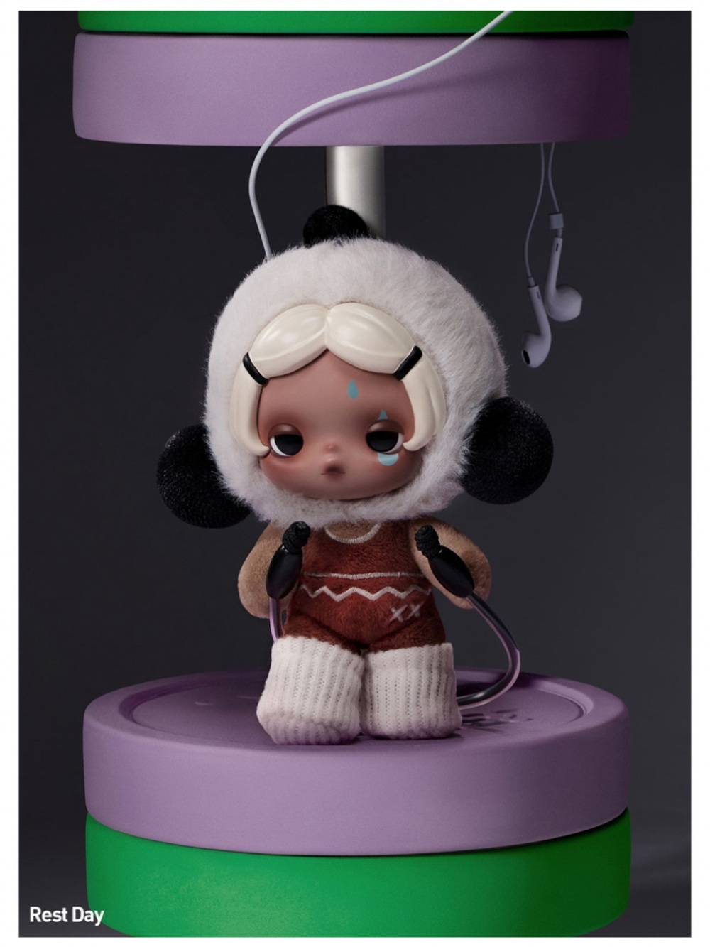 Skullpanda Off Mode Plush Pendant - Rest Day